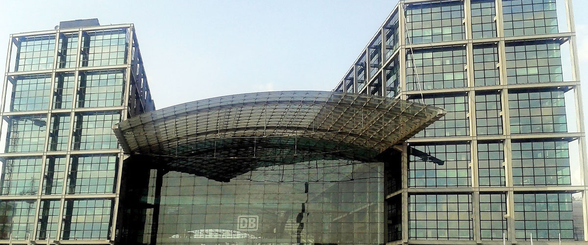Glasfassade Berliner Hauptbahnhof